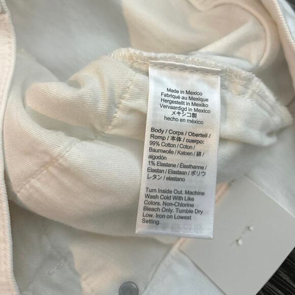 NWT J.Crew Slim Wide Leg Jean In White Wash Size 32 - Picture 6 of 8